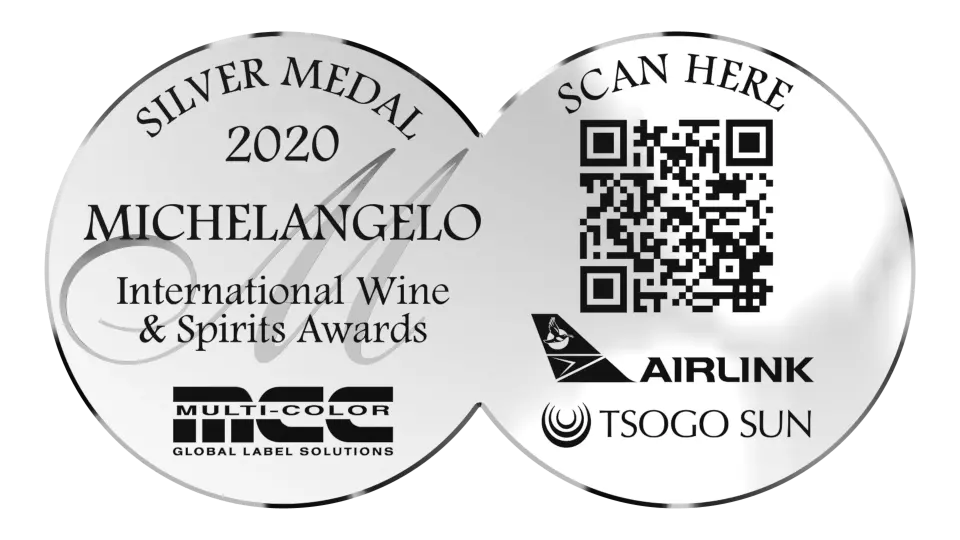 Vermont VerGin SA’s Silver Michelangelo Award 2020 for outstanding alcohol-free botanical spirits.